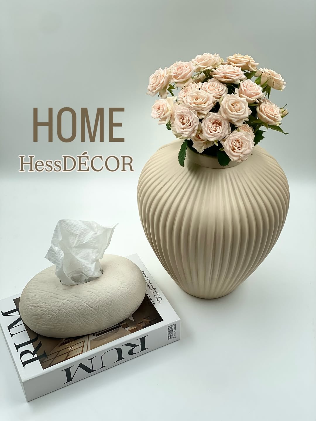 ست کاور دستمال و گلدان