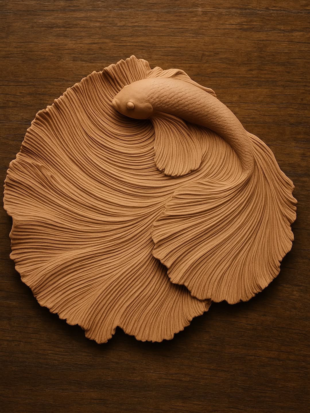 سینی مزه پلیستر با طراحی ماهی