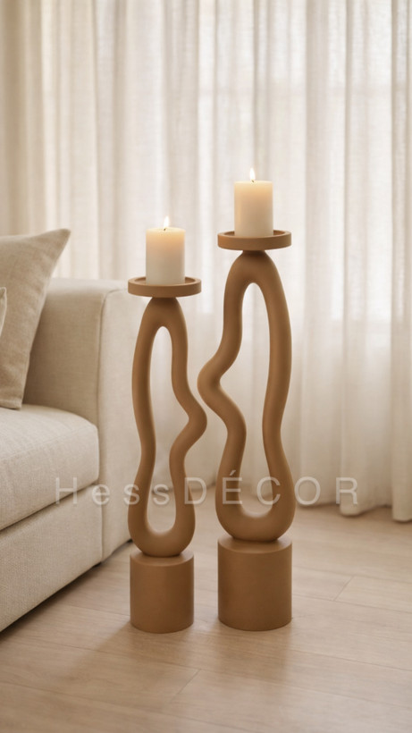 شمعدان قهوه ای